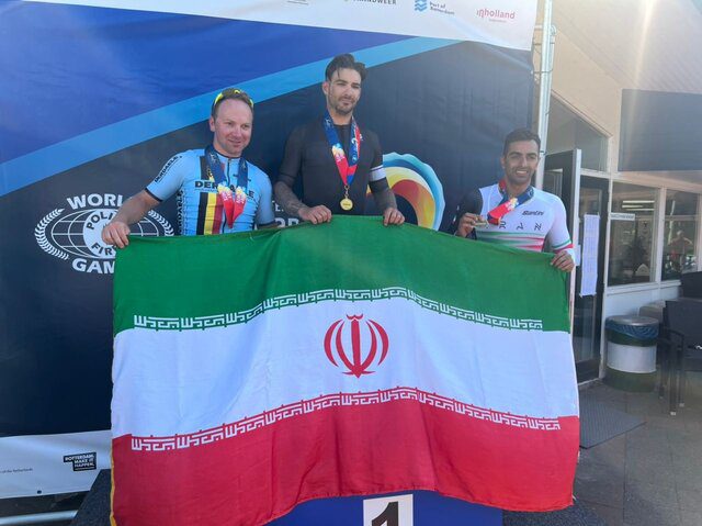 مدال برنز دوچرخه‌سوار ایران در رقابت‌های آتش‌نشانان و پلیس‌های جهان