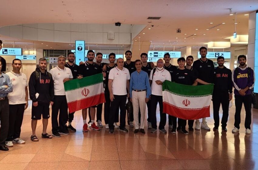 برای انجام دو بازی تدارکاتی مقابل ژاپن؛ تیم ملی بسکتبال وارد توکیو شد