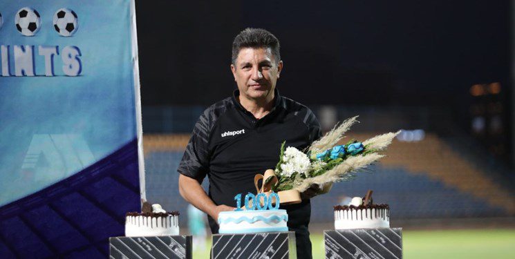 تجلیل گل‌گهر از اولین مربی ۱۰۰۰تایی فوتبال ایران + عکس