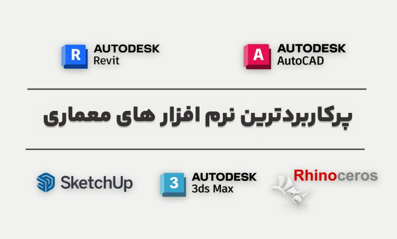 پرکاربردترین نرم افزار های معماری
